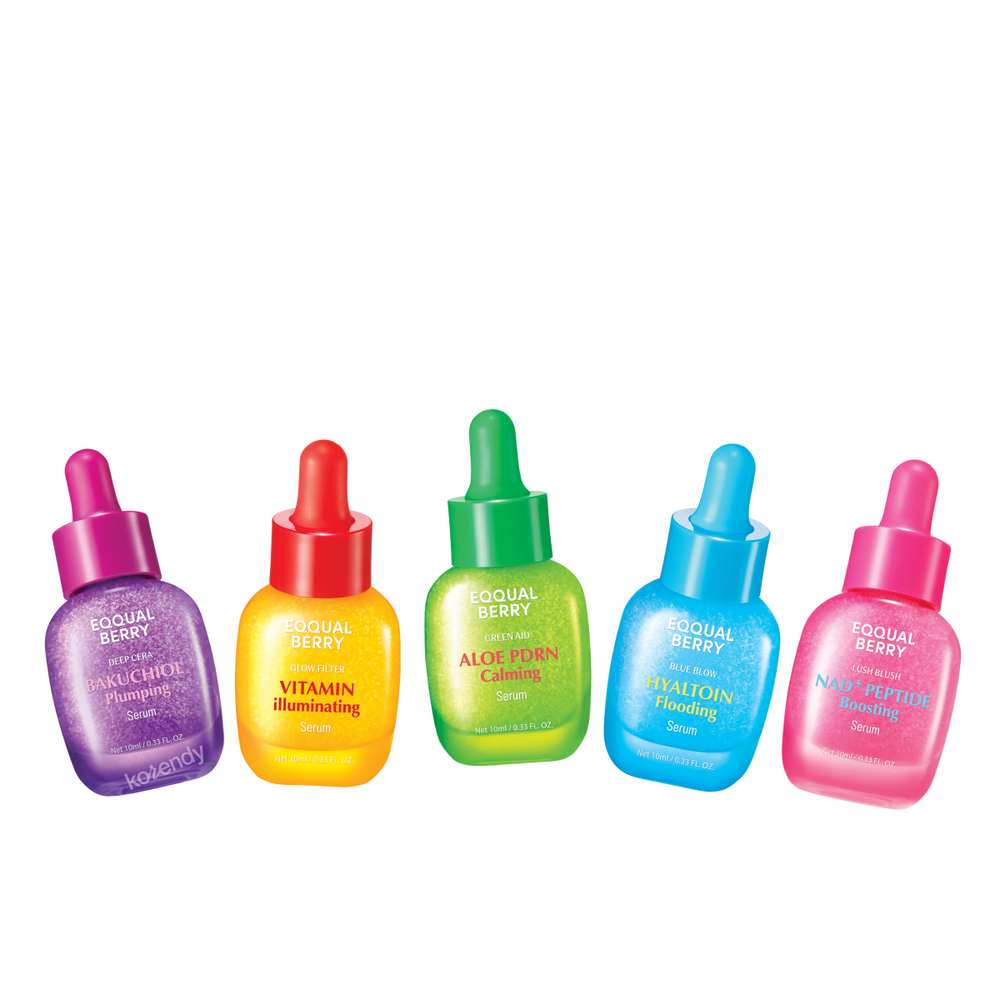 Eqqualberry 5 Mini Serums Discovery Set for All Skin Needs 10ml x 5