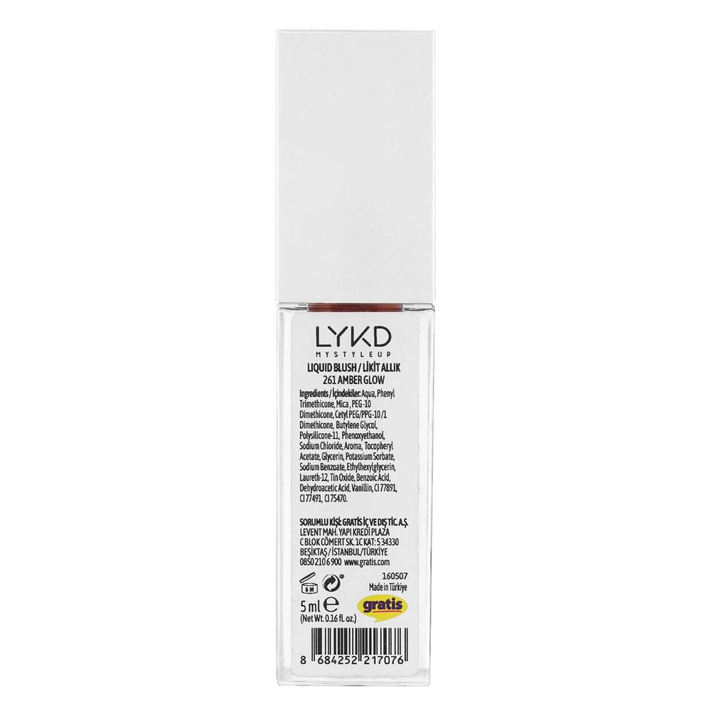 LYKD Aura Liquid Blush in 261 Amber Glow 10ml