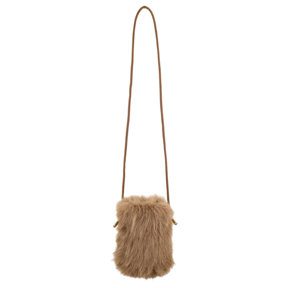 Eklips Plush Phone Bag Soft Protective Pouch in Camel