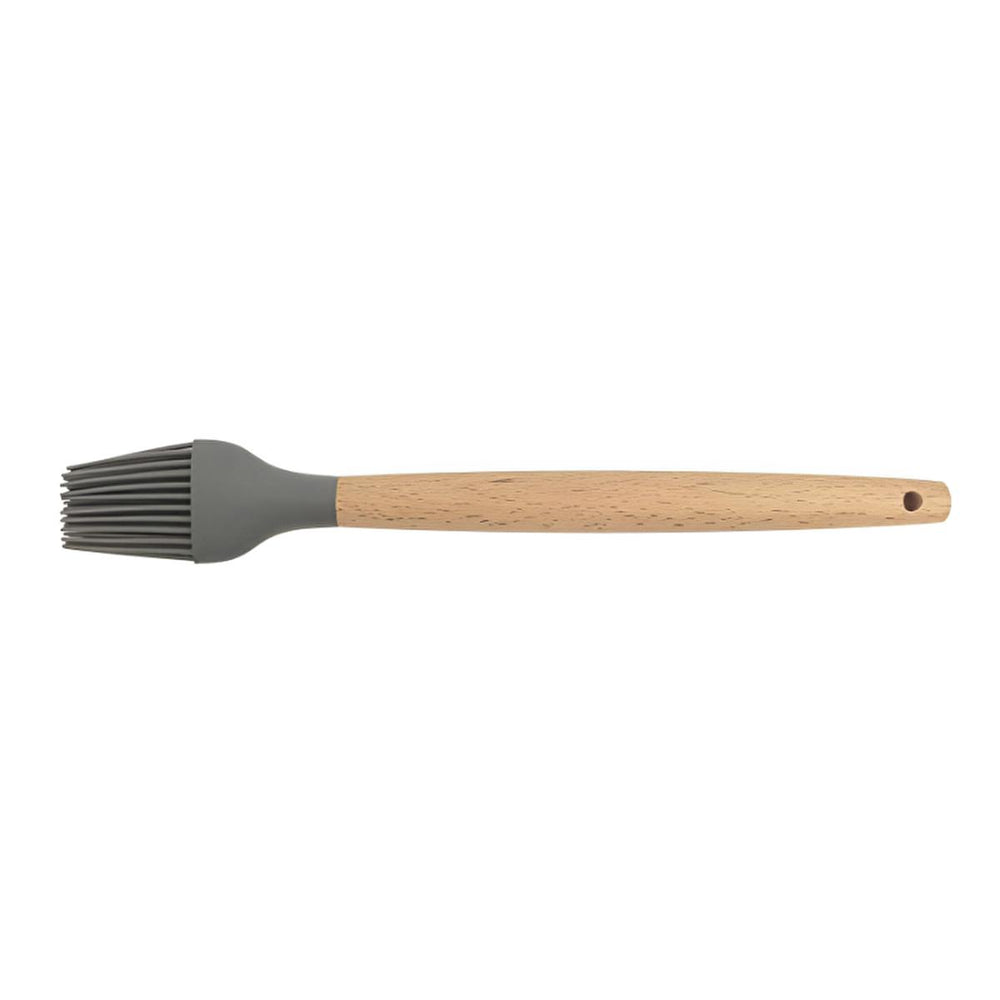 Lia Silicone Kitchen Brush with Wooden Handle - Heat Resistant & Easy Clean Kitchen Tool - Hair Accessories
