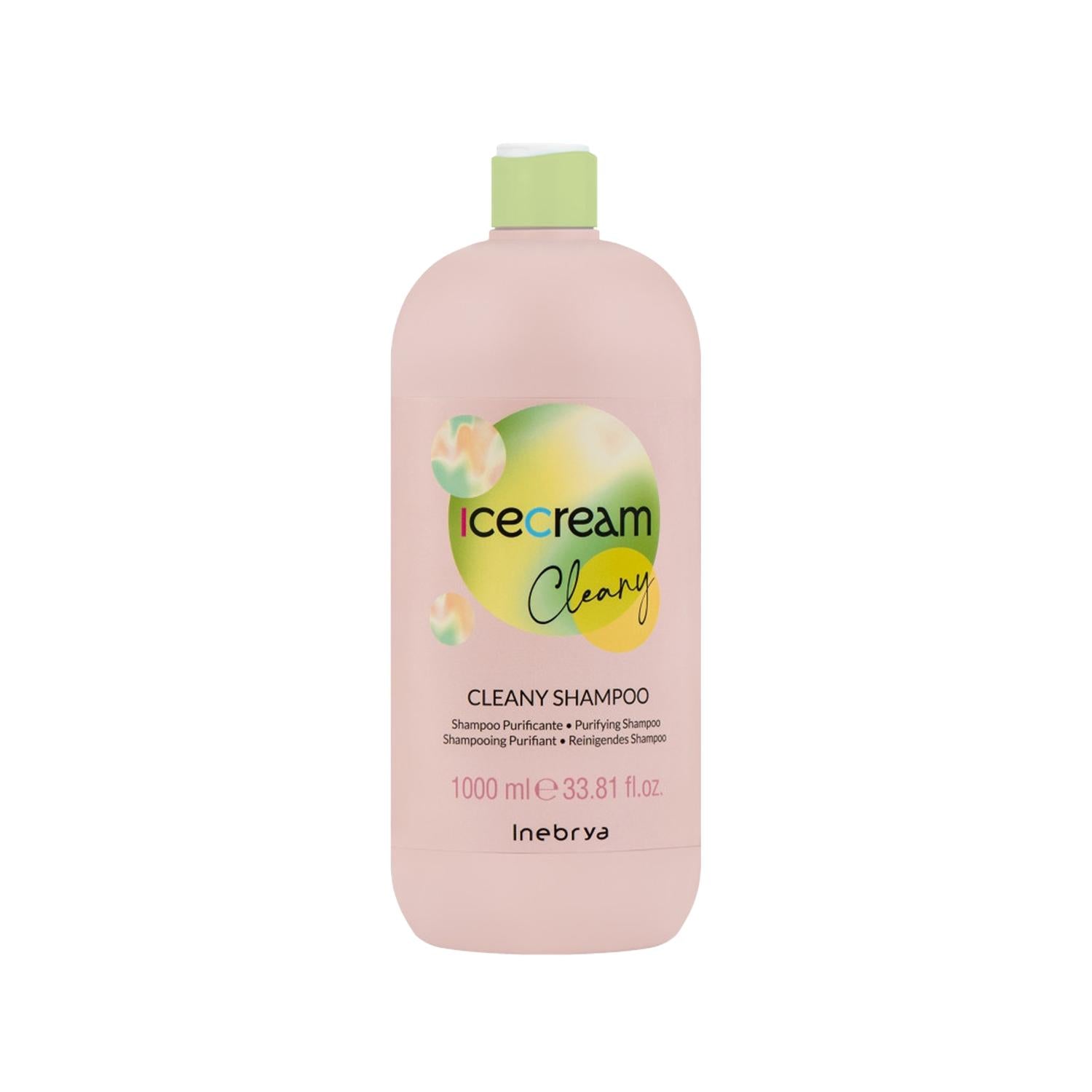 Inebrya Ice Cream Cleany Sensitive Scalp Shampoo - 1000ml Gentle Hair Care for Irritated Scalps Inebrya Sensitive Scalp Shampoo - Gentle Hair Care sensitive scalp shampoo, gentle shampoo, Inebrya Ice Cream Cleany, large capacity shampoo, mild hair care, hair care for sensitive scalps, gentle hair care products, sulfate-free shampoo, scalp relief, hair care routine, daily shampoo, 1000ml shampoo