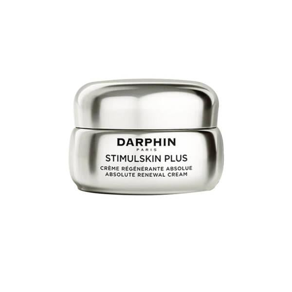 darphin stimulskin plus cream packaging, darphin stimulskin plus cream applied on skin Darphin Stimulskin Plus Cream - Absolute Renewal | 50ml Darphin Stimulskin Plus Cream 50ml - Renewal Formula darphin, skincare-cream, anti-aging, moisturizer, dry-skin, fine-lines, wrinkle-reduction, luxury-skincare, beauty, ai-generated