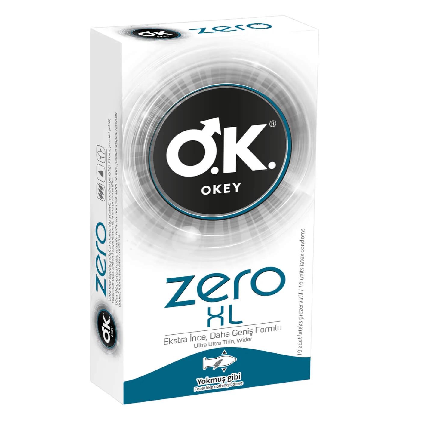 Okey Zero XL Ultra Thin Condoms for Comfort 10-Pack