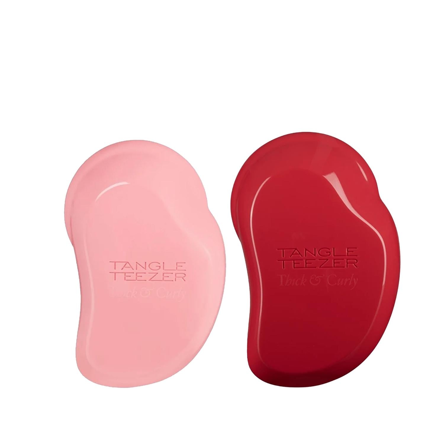 Tangle Teezer The Original Thick &amp; Curly Hairbrush Set: Gentle Detangling, Breakage Reduction, Defines Curls Tangle Teezer Thick &amp; Curly Hairbrush: Detangle &amp; Define Curls Tangle Teezer, Thick curly hairbrush, Detangling brush, Hairbrush for curly hair, Brush for thick hair, Gentle detangling brush, Hair breakage solution, curly hair care, hair styling brush, hairbrush, curly hair, thick hair, detangling, breakage reduction, frizz control, hair styling, hair care, ergonomic design, flexible bristles, women&#39;