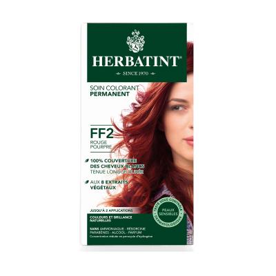 Herbatint Red Crimson Hair Dye - Natural, Ammonia &amp; Paraben-Free Permanent Color for Sensitive Scalp - FF2 Rouge Pourpre Herbatint Red Crimson Hair Dye | Ammonia &amp; Paraben Free Herbatint hair dye, Red Crimson hair color, Ammonia-free hair dye, Paraben-free hair dye, Natural hair dye, Permanent hair color, At-home hair color, Hair color for sensitive scalp, hair dye, red hair, crimson hair, ammonia free, paraben free, natural ingredients, sensitive scalp, herbal extracts, aloe vera, limnanthes alba, grey cov