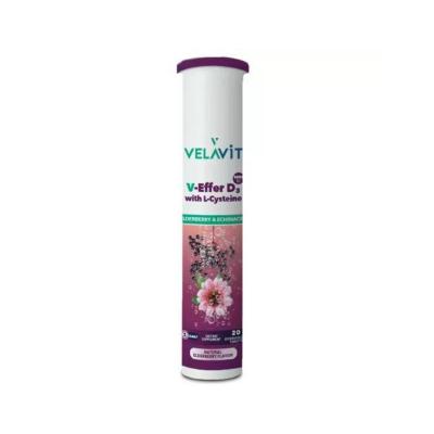 Velavit V-Effer D3: Boost Immunity & Bone Health | Effervescent Vitamin D3, L-Cysteine, Elderberry, Echinacea - 20 Tablets Velavit D3: Immune Boost | Vitamin D3, Elderberry & More Vitamin D3 supplement, effervescent vitamin D3, L-Cysteine supplement, Elderberry extract, Echinacea supplement, immune support supplement, Vitamin D3 1000 IU, immune boosting vitamins, cold and flu remedy, zinc and vitamin c supplement, Vitamin D3, Vitamin C, Zinc, L-Cysteine, Elderberry, Echinacea, effervescent tablet, immune su