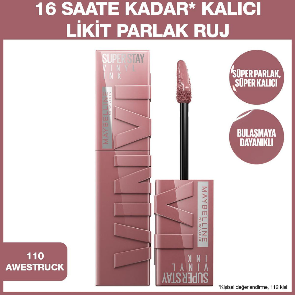 Maybelline New York Super Stay Vinyl Ink Liquid Lipstick - Long-Lasting High Shine Lip Color - view 5