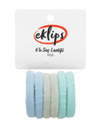 Eklips Green Hair Elastics for Secure Hold 6-Pack