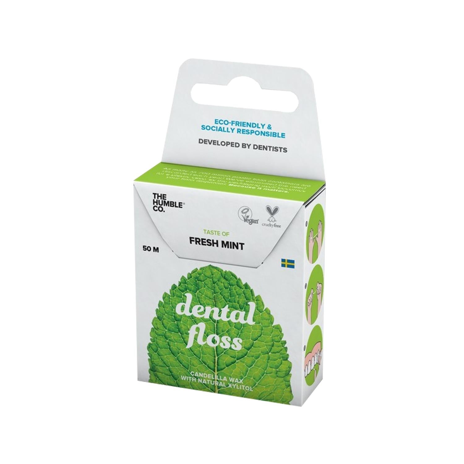 The Humble Co Fresh Mint Dental Floss - 50m, Easy to Use for Effective Interdental Cleaning & Oral Hygiene The Humble Co Fresh Mint Dental Floss - 50m Dental Floss, Fresh Mint Flavored Dental Floss, Oral Hygiene Products, Interdental Cleaning, The Humble Co Dental Floss, Oral Health, Dental Care, Flossing, Mint Flavored, 50m Dental Floss, Easy to Use Dental Floss, Preventive Oral Hygiene, Health and Personal Care