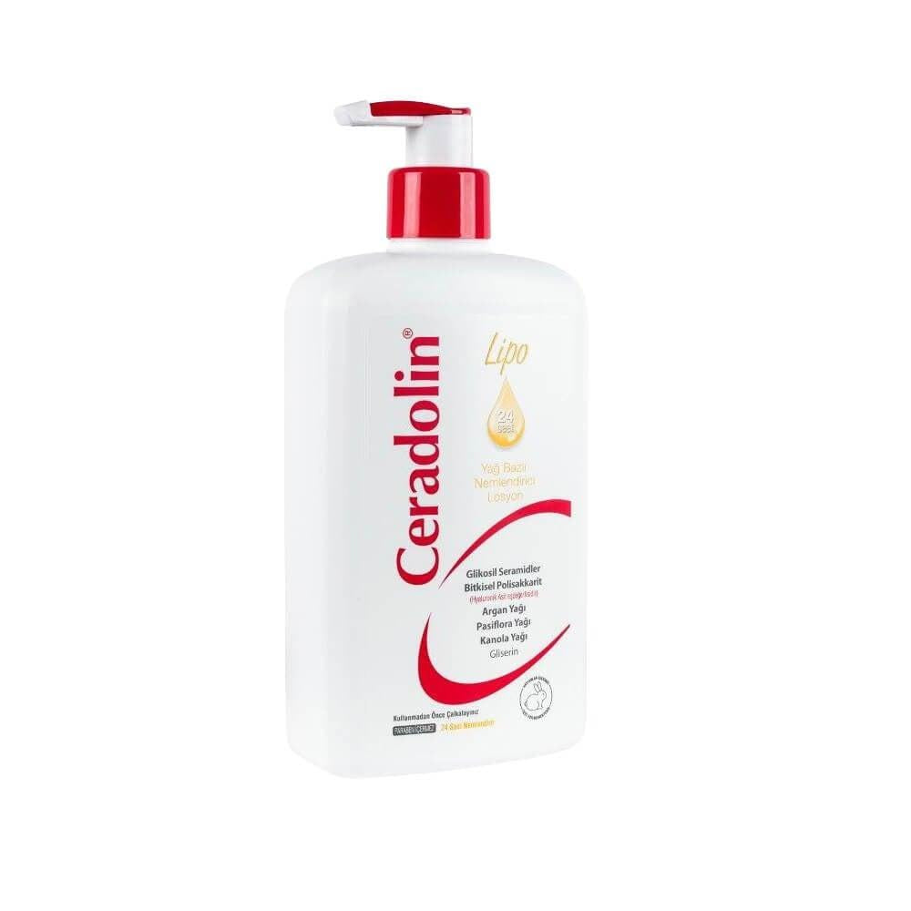 ceradolin-lipo-lotion-500ml-bottle, moisturizing-cream-application Ceradolin Lipo Lotion - Moisturizing Cream | 500 ml Ceradolin Lipo Lotion - Hydrating Formula ceradolin, moisturizing-lotion, dry-skin-relief, skincare, 24-hour-hydration, oil-based-lotion, paraben-free, skin-care, lotion, ai-generated