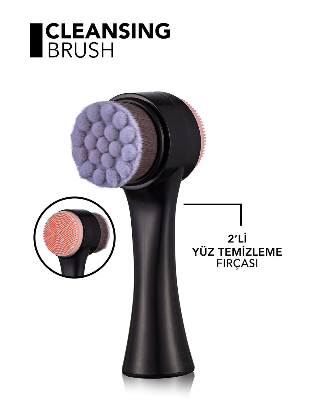 Flormar Double-Sided Face Cleansing Brush