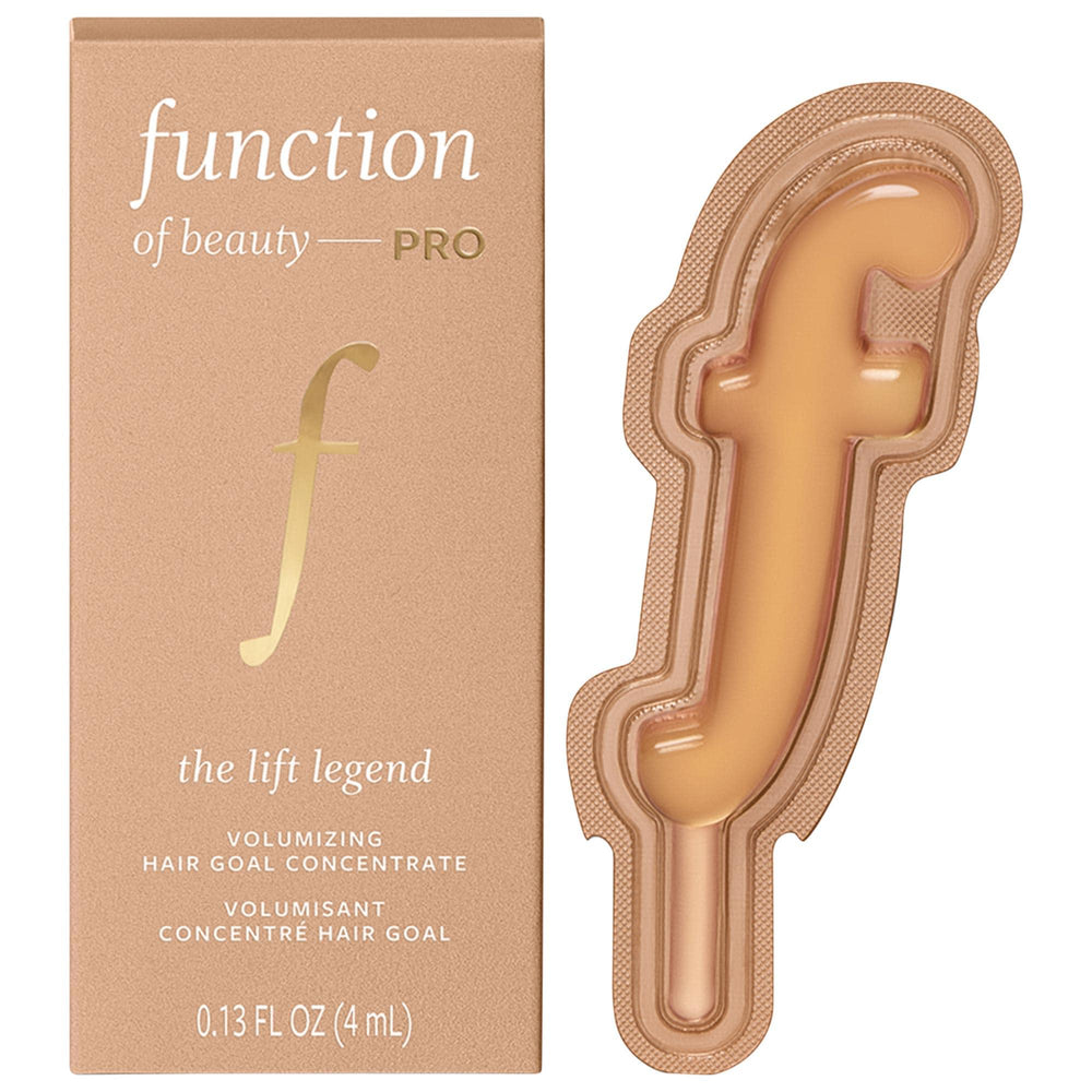 Function of Beauty The Lift Legend Volumizing Hair Goal Concentrate Mix-In - Customizable Vegan Hair Volumizer for Fine, Straight & Wavy Hair Function of Beauty Volumizing Hair Concentrate - Vegan & Customizable volumizing hair concentrate, customizable haircare, vegan hair products, gluten-free hair care, cruelty-free cosmetics, Function of Beauty PRO series, hair volumizing solution, hair care for fine hair, hair care for straight hair, hair care for wavy hair, personalized haircare, vegan cosmetics, eco-