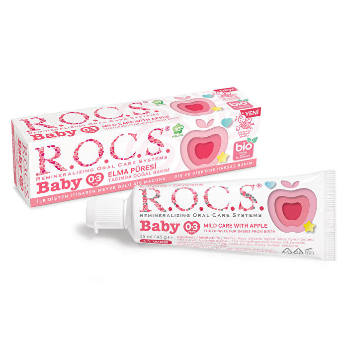 ROCS Baby 0-3 Years Toothpaste 35 ml / Apple Puree - Toothpaste