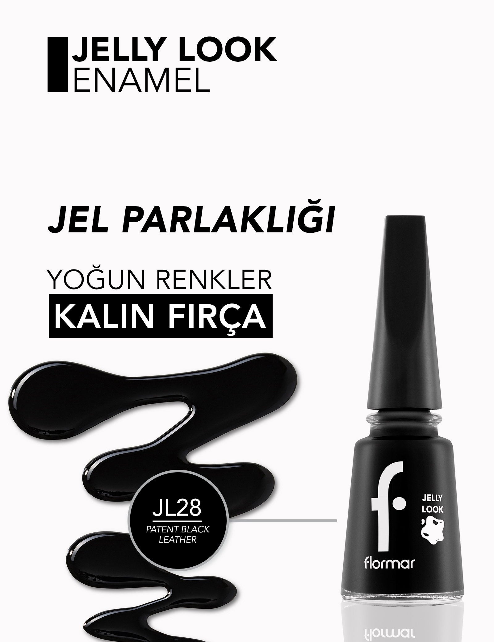 Flormar Jelly Look High-Shine Gel Effect Nail Polish 11ml