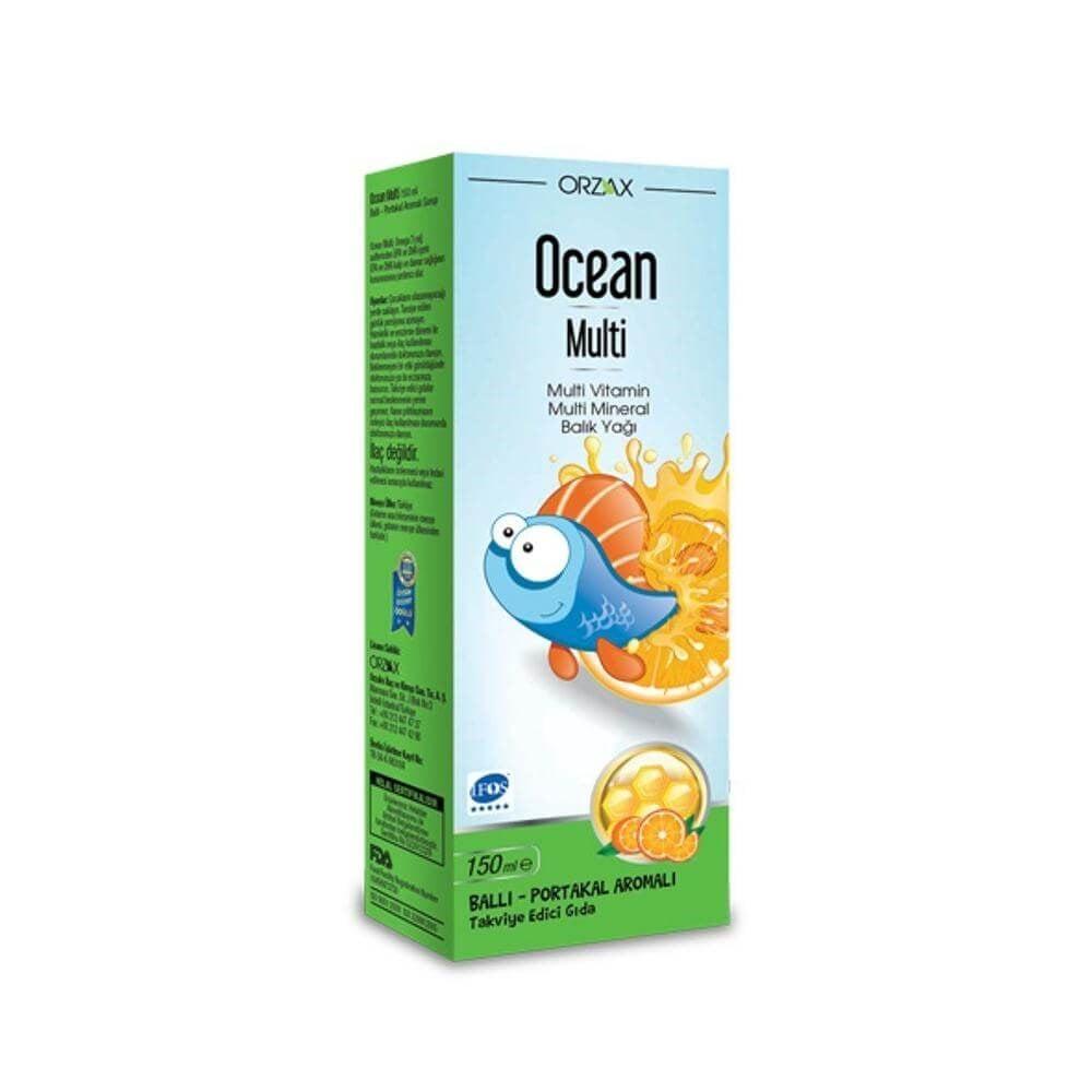 Orzax Ocean Multi: Kids Fish Oil Syrup with Honey Orange Flavor - Omega-3, EPA, DHA, Vitamins & Minerals - IFOS Certified, Delicious & Nutritious. - image 5