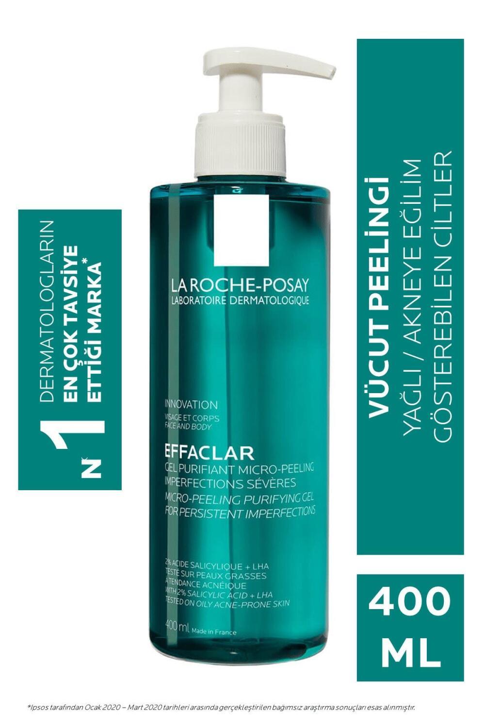 La Roche-Posay Effaclar Micro-Peeling Facial Cleanser - 400ml - Acne Treatment, Gentle Exfoliation for Smoother Skin - image 2