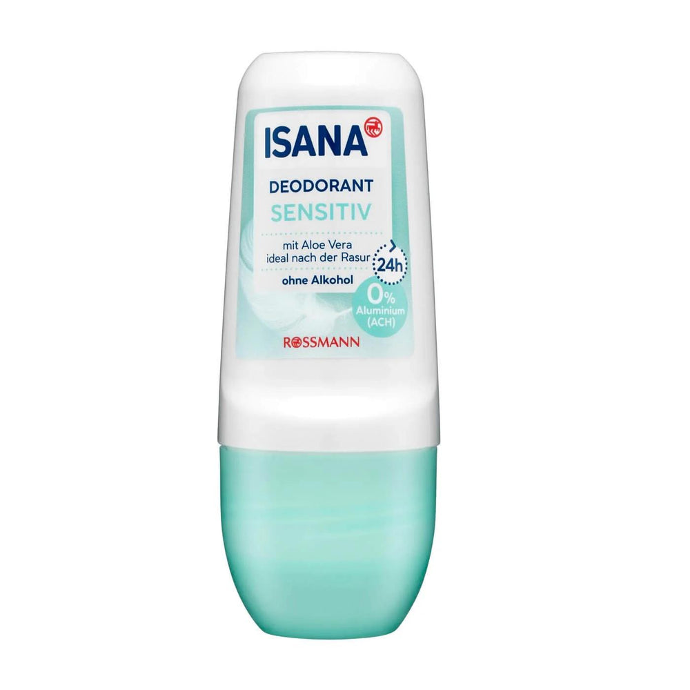 Isana Aloe Vera Roll-On Deodorant for Sensitive Skin 50ml