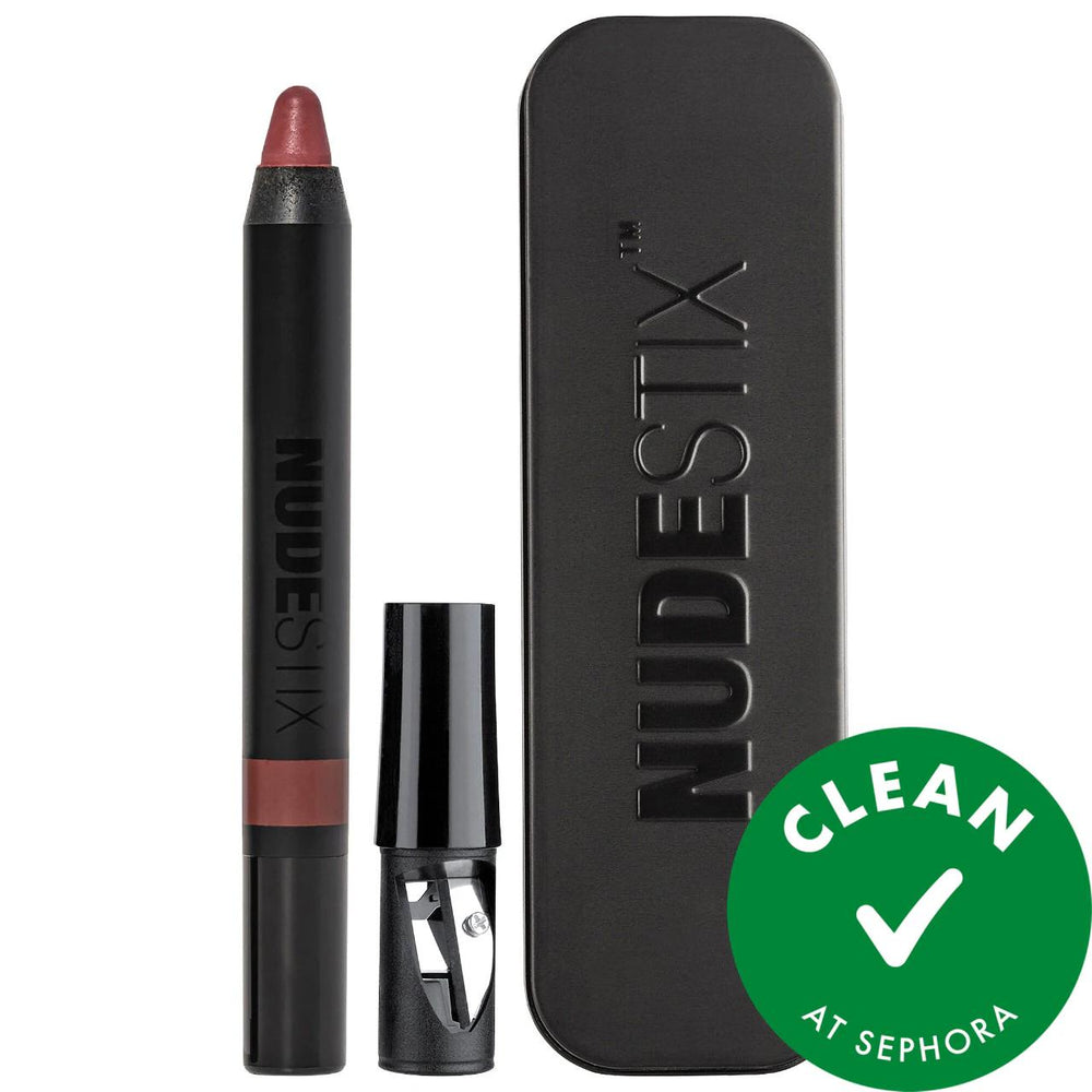 Nudestix Intense Matte Lip + Cheek Pencil: Long Lasting Color, Non-Drying, Clean Beauty - Multi-Use Lipstick, Liner & Blush Nudestix Matte Lip & Cheek Pencil: Long Lasting & Clean Beauty matte lip pencil, cheek blush pencil, multi-use makeup, long lasting lip color, clean beauty lipstick, paraben free lipstick, sulfate free blush, phthalate free makeup, matte lip and cheek pencil, non-drying matte lipstick, matte lipstick, cheek blush, lip liner, multi-purpose makeup, long-wearing lipstick, clean beauty, pa