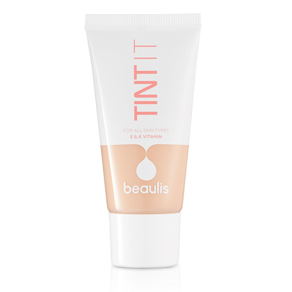 Beaulis Tint It Foundation - Medium Coverage, Vitamin E &amp; K, Natural Finish Makeup Beaulis Tint It Foundation - Natural, Medium Coverage Makeup Beaulis Tint It Foundation, Medium coverage foundation, Vitamin E foundation, Vitamin K foundation, Natural finish makeup, Creamy texture foundation, Non-masky makeup, Skincare-infused makeup, Makeup for various skin types, Easy application makeup, Lightweight foundation, Flawless complexion, Natural-looking makeup, Foundation with vitamins, Beaulis cosmetics, Beaut