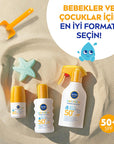 Nivea Baby & Child Sunscreen SPF 50 - UVA/UVB Protection, Water Resistant Sun Protection for Sensitive Skin, Sun Spray, 270 ml Nivea Baby Sunscreen SPF 50: Gentle UVA/UVB Protection baby sunscreen, child sunscreen, sunscreen for sensitive skin, SPF 50 baby sunscreen, water resistant sunscreen for kids, UVA UVB protection baby, pediatrician approved sunscreen, sun protection for infants, Nivea sunscreen baby, baby sun spray, sunscreen, sun protection, kids sunscreen, infants sunscreen, water resistant, UVA p