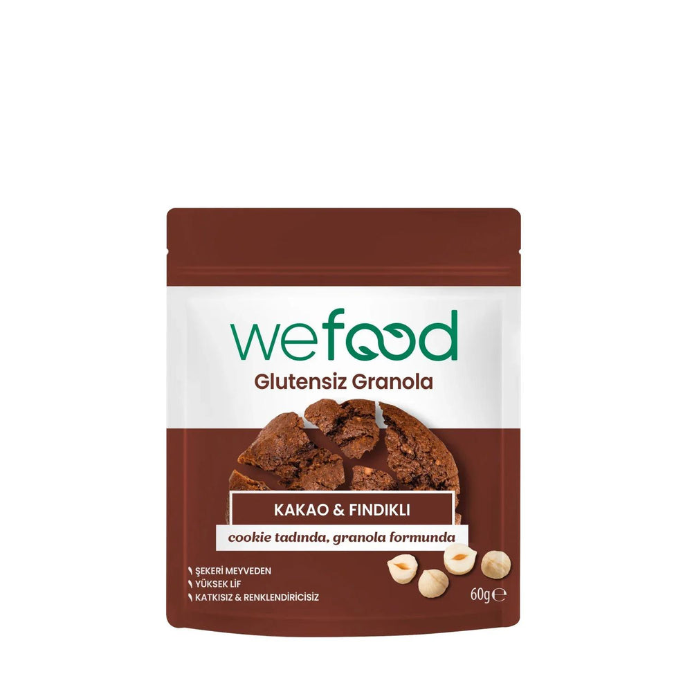 Wefood Gluten-Free Cocoa & Hazelnut Granola 60g