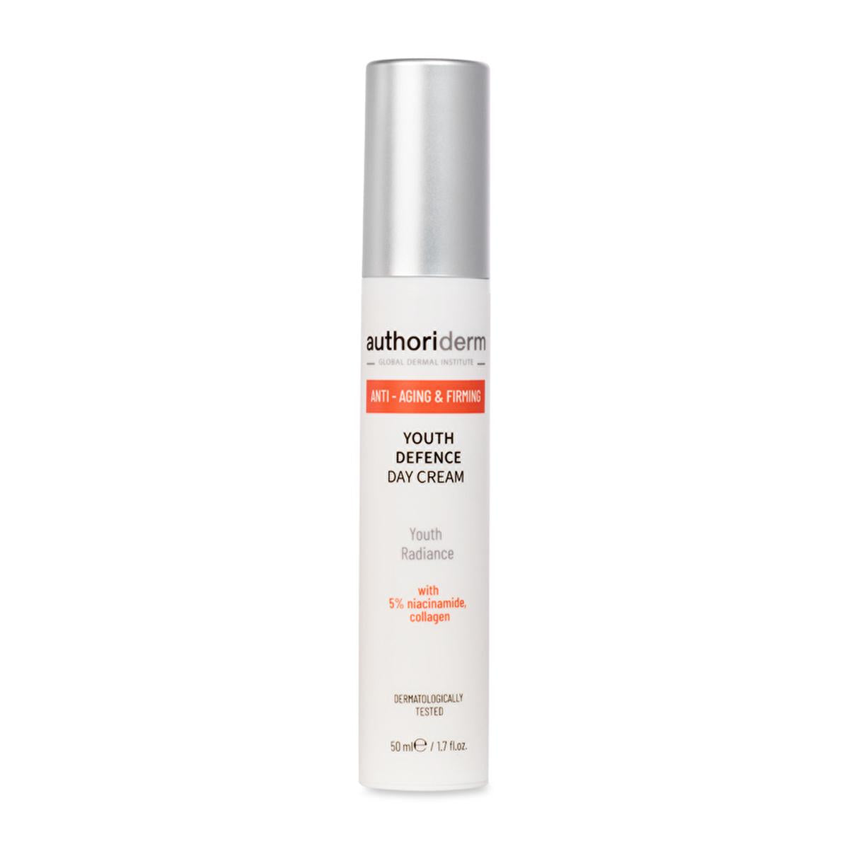 Authoriderm Anti-Aging Day Cream - Moisturizing, Firming, and Anti-Wrinkle Face Cream for Reducing Fine Lines and Wrinkles Authoriderm Anti-Aging Day Cream - Firming & Moisturizing anti-aging day cream, anti-wrinkle cream, moisturizing day cream, firming face cream, collagen boosting cream, face cream, skin care, anti-aging skin care, moisturizer, wrinkle reduction, fine lines reduction, skin elasticity improvement