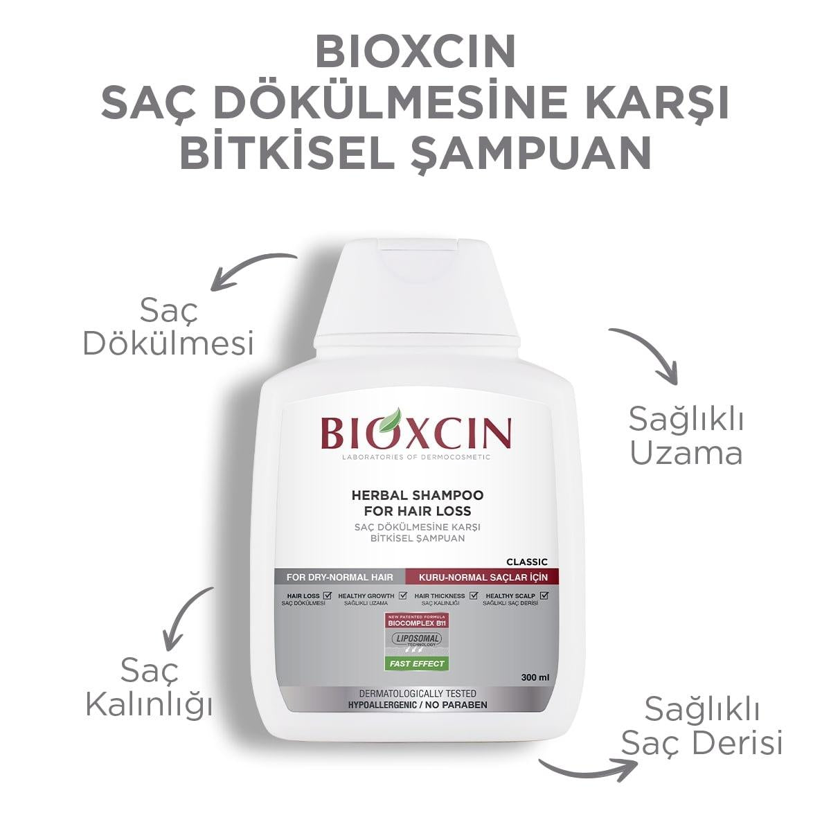 Bioxcin Botanical Shampoo for Hair Loss - Hypoallergenic, Paraben-Free, 10.14 fl oz Bioxcin Botanical Shampoo for Hair Loss - 10.14 fl oz Botanical shampoo for hair loss, Natural hair care products, Hypoallergenic shampoo, Paraben-free shampoo, Shampoo for sensitive scalp, Hair loss solution, Natural hair growth, Biocomplex B11, Liposome Technology, Dermatologically tested, Chemical-free hair care, Sensitive scalp care, Hair care for women, Hair care for men