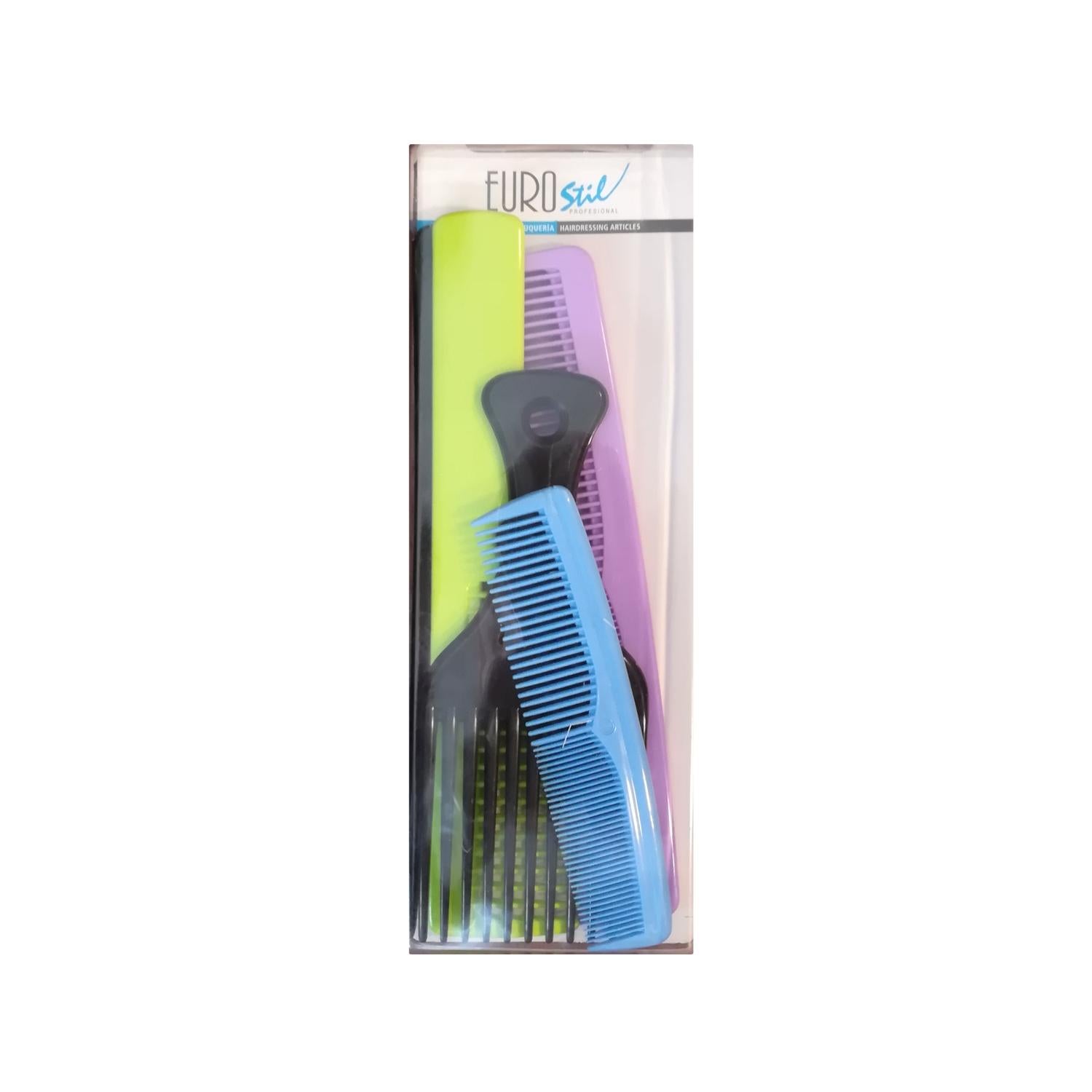 Eurostil Professional Tarak Seti 5022 Hair Comb Set for Stylists and Barbers Eurostil Tarak Seti 5022 Professional Hair Comb Set Professional hair comb set, Eurostil comb set, Tarak Seti 5022, Hair styling tools, Barber combs, Hair care tools, Professional grooming, Hairstylist essentials, Barber essentials, Hair detangling, Precision styling