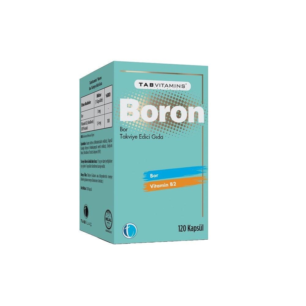 Tabvitamins Boron Dietary Supplement 120 Capsules