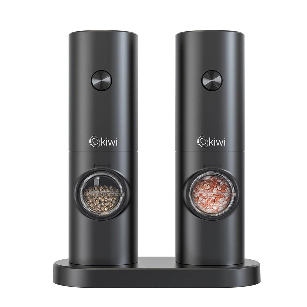 Kiwi Automatic Salt & Pepper Grinder - One-Touch Spice Mill