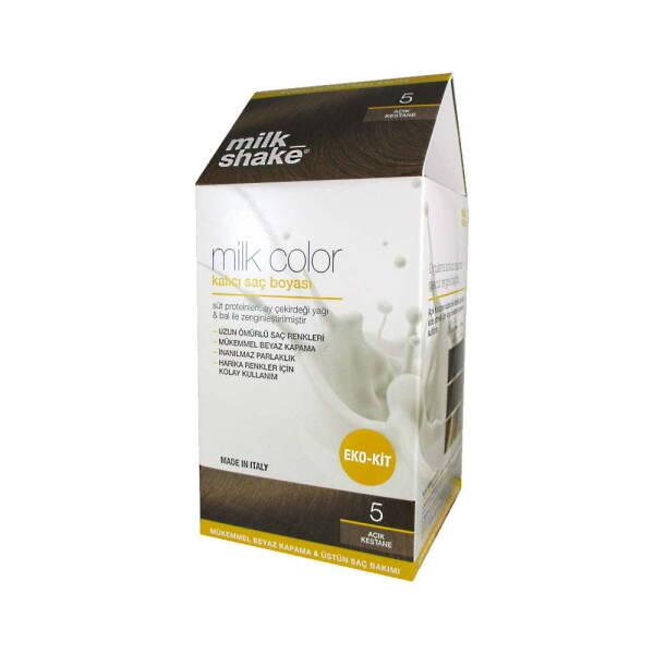 Milk Shake Light Chestnut Hair Dye - Nourishing, Long-Lasting Color for At-Home Use - Hair Dye