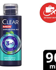 Clear Men 3-in-1 Menthol Shampoo & Body Wash for Men 90ml