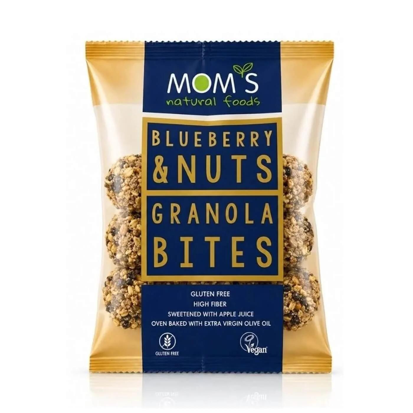 Moms Gluten-Free Blueberry &amp; Nut Granola Bites 40g