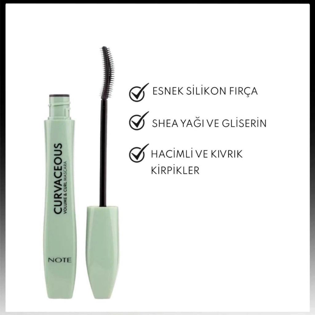 Note Curvaceous Volumizing &amp; Curling Mascara Black 10ml