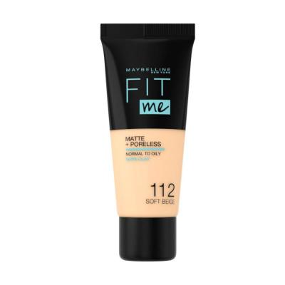 Maybelline New York Fit Me Matte+Poreless Foundation - Natural Matte Finish, Buildable Coverage Maybelline Fit Me Matte+Poreless Foundation - Natural Matte Finish matte foundation, liquid foundation, buildable coverage, pore-minimizing makeup, natural finish foundation, Maybelline New York, cosmetics, makeup, beauty products, skincare, foundation makeup, everyday makeup, natural makeup look