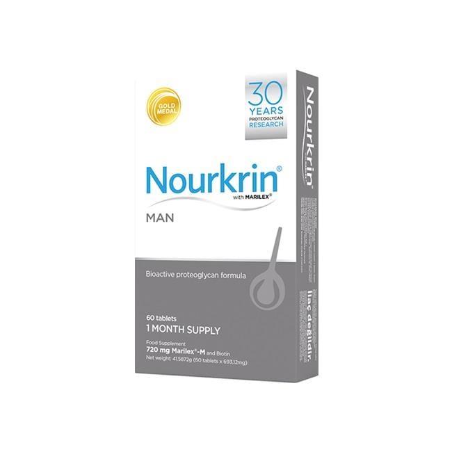 Nourkrin Man Hair Loss Supplement for Men - Supports Hair Health & Growth with Marilex-M, Biotin & Silica - 60 Tablets - image 2