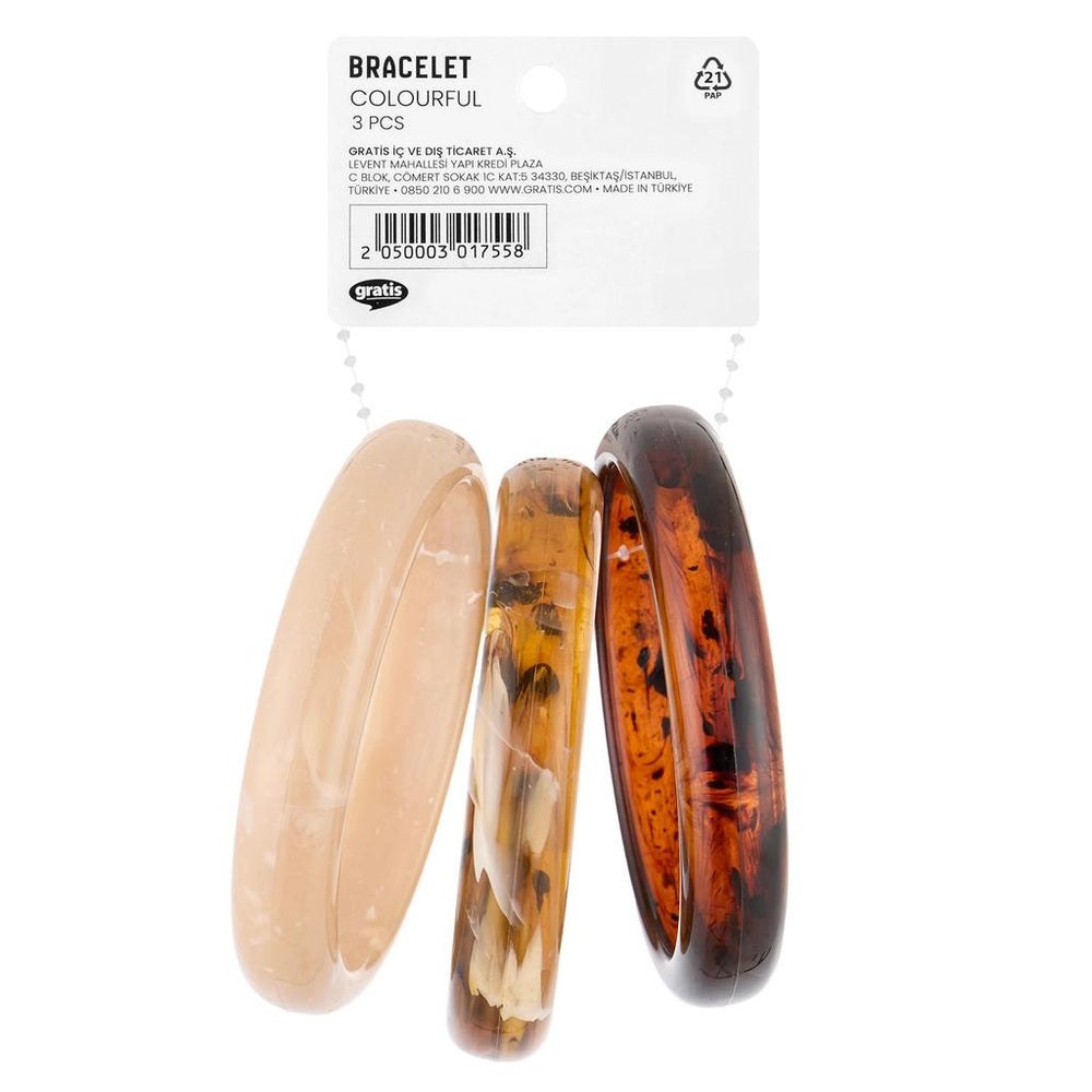 Eklips Brown Gradient Bracelet Set 3-Piece