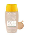 Bioderma Mineral Sunscreen, SPF50+ Lightweight Non-Comedogenic for Combination/Oily Skin - 1.35 fl oz Bioderma SPF50+ Mineral Sunscreen for Oily Skin Mineral Sunscreen, SPF50+, Non-comedogenic Sunscreen, Lightweight Sunscreen, Bioderma Photoderm Nude Light, Combination/Oily Skin Sunscreen, Photostable Sunscreen, sun care, skin protection, daily sunscreen, sensitive skin friendly, non-greasy, Shea Butter, Ectoin, cosmetic, skincare, dermatologically tested