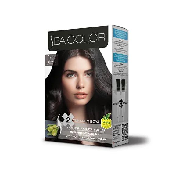 Sea Color Set Black Hair Dye 1.0 - Permanent Color | High Shine - image 2
