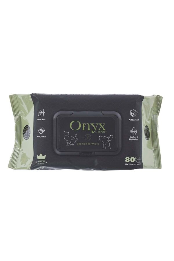 M-Pets Onyx Chamomile Scented Pet Cleaning Wipes 80 Count