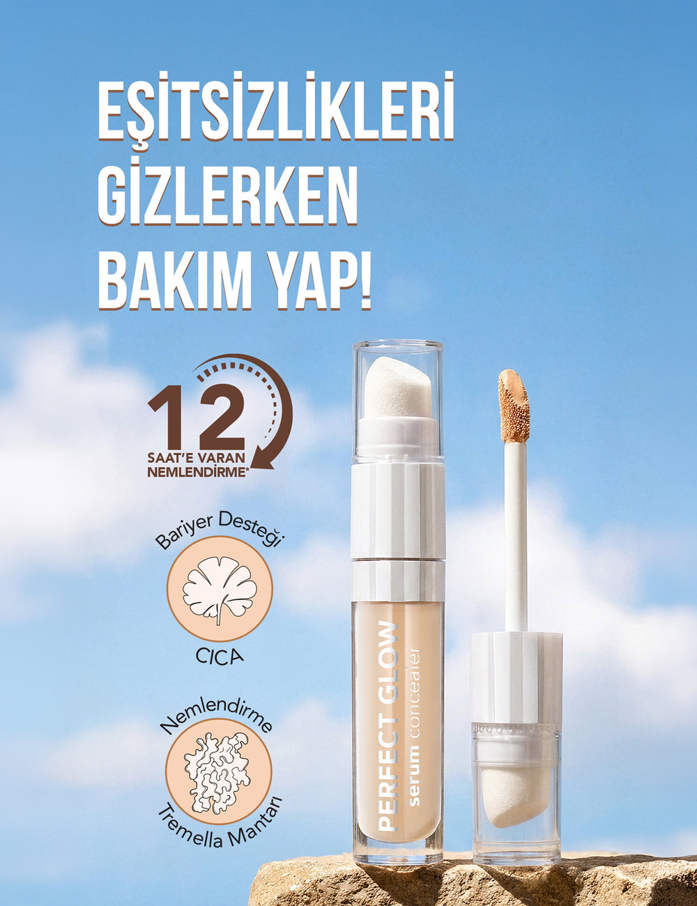 Flormar Perfect Glow Serum Concealer Hydrating Finish 10ml