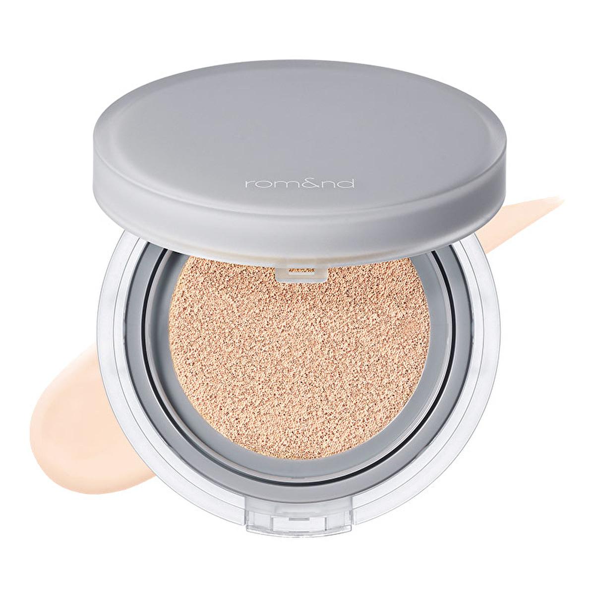rom&amp;nd Nu Zero Cushion Foundation: Lightweight, Long-Lasting Coverage for a Flawless, Natural Complexion - Pore-Blurring Korean Makeup rom&amp;nd Nu Zero Cushion: Natural, Flawless Coverage Cushion foundation, Lightweight foundation, Long-lasting foundation, Natural finish foundation, Pore blurring cushion, Flawless complexion makeup, rom&amp;nd cushion, Korean cushion foundation, Natural glow foundation, Foundation, Makeup, Cosmetics, Beauty, Pore-blurring, Imperfection coverage, Natural look, Radiant skin, Lightw