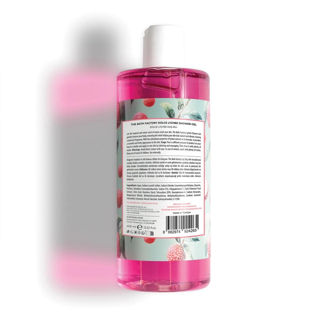 The Bath Factory Dolce Lychee Shower Gel 400 ml