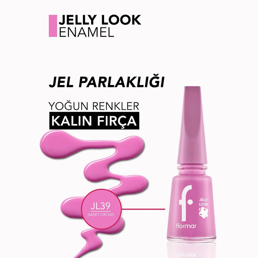 Flormar Jelly Look High-Shine Nail Polish JL39 Sweet Orchid 11ml