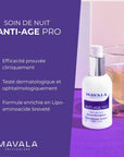 Mavala Anti-Age Pro Time Release System Night Care Cream - Anti-Aging Night Cream with Suteresi Özü and Alp Gülü Extract