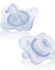 Chicco Orthodontic Pacifier for Newborns - Silicone, 0-2 Months, 2-Pack