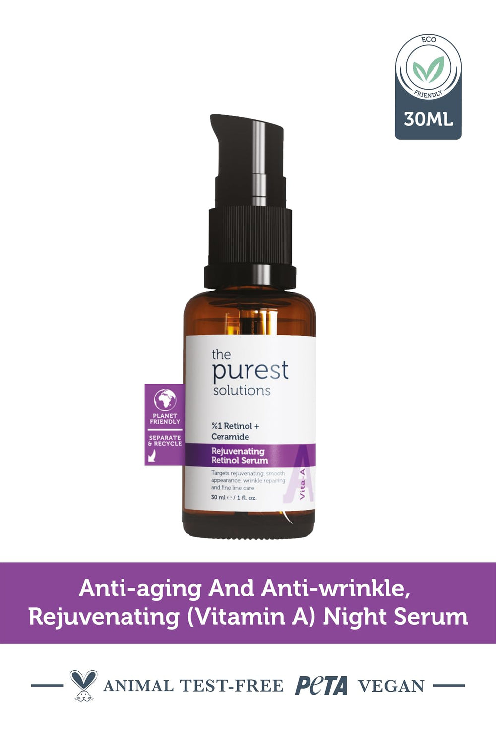 The Purest Solutions Skincare Serum Set - Anti-Aging, Brightening, and Hydrating Vitamin C, Retinol, and Niacinamide Ser
