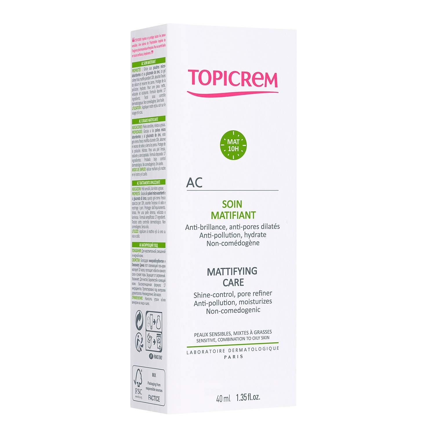 Topicrem AC Mattifying Care 40ml