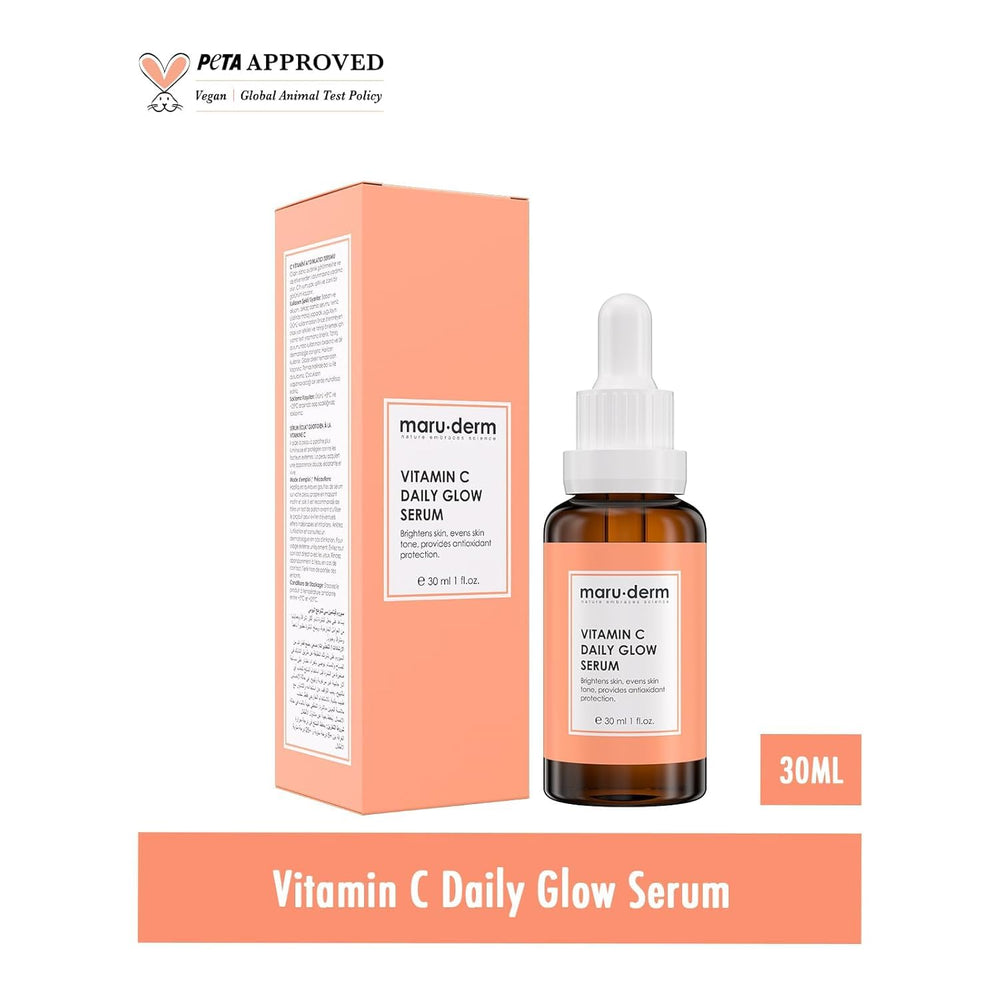 Maruderm Vitamin C and Peptide Serum: Brighten, Hydrate & Rejuvenate - Paraben & Fragrance Free, Anti-Aging Skin Brightening Treatment - image 9