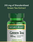 Nature's Bounty Green Tea Supplement 315mg - Antioxidant Support Dietary Supplement for Health-Conscious Individuals